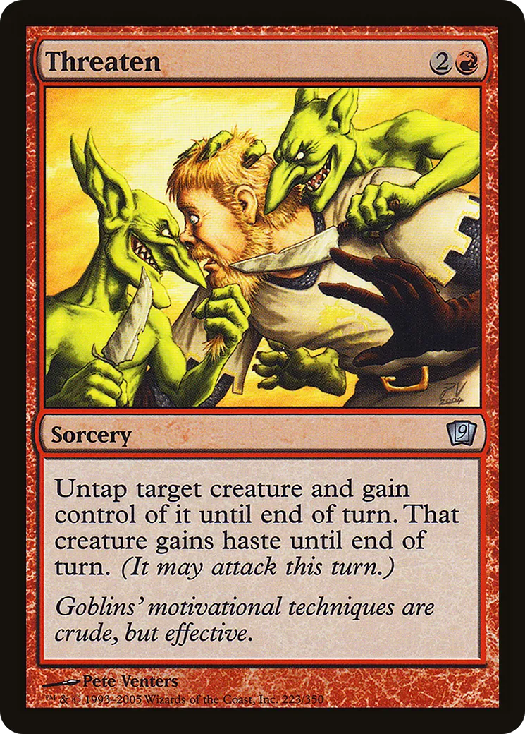 Threaten — Ninth Edition — Magic: The Gathering