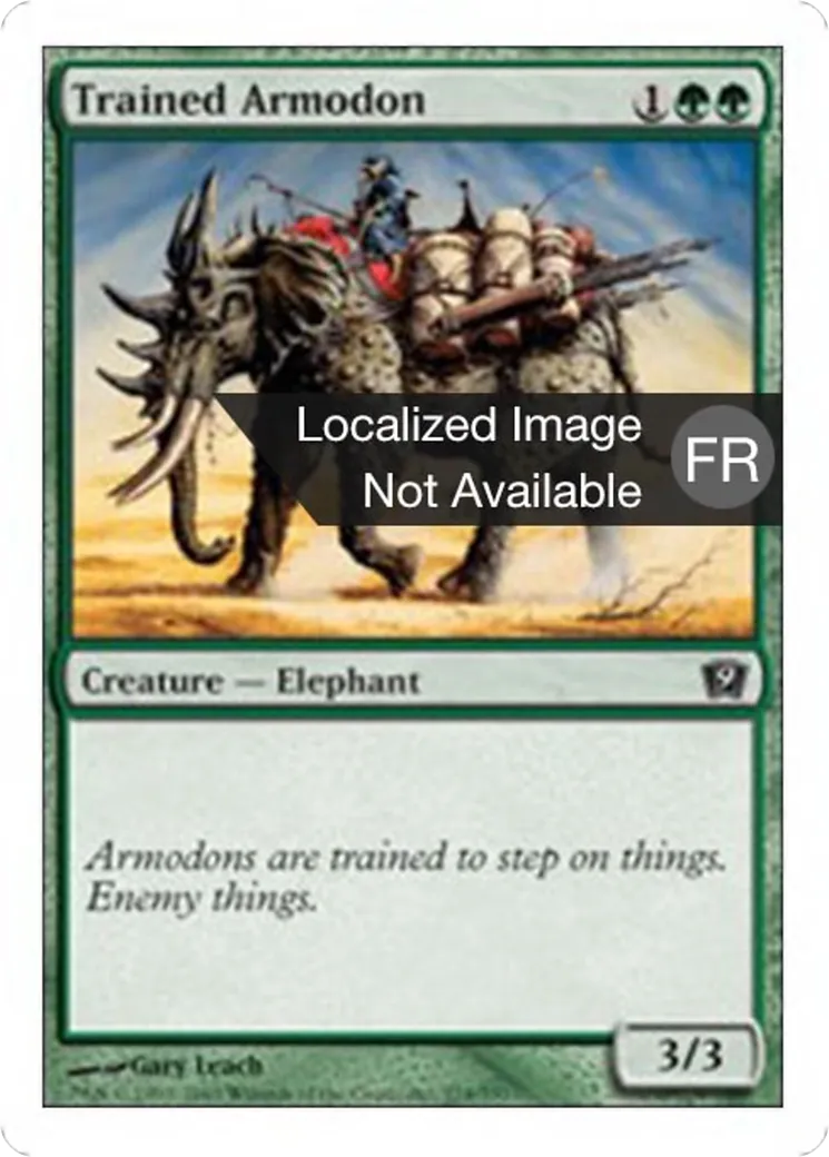 Armodon dressé — Ninth Edition — Magic: The Gathering