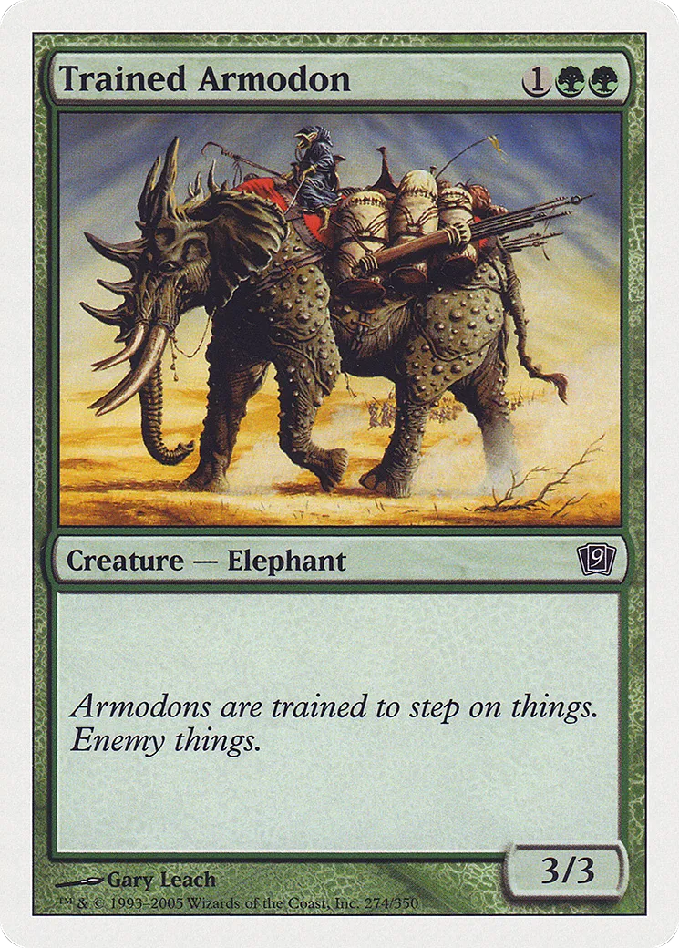 Trained Armodon — Ninth Edition — Magic: The Gathering