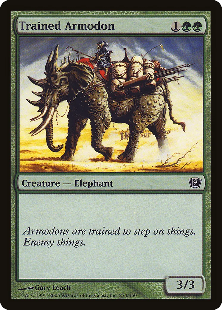 Trained Armodon — Ninth Edition — Magic: The Gathering