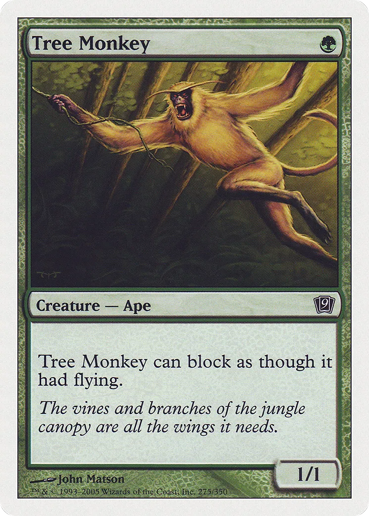 Tree Monkey — Ninth Edition — Magic: The Gathering