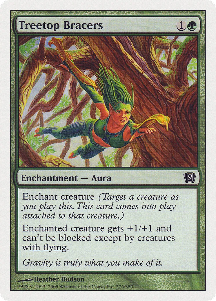 Treetop Bracers — Ninth Edition — Magic: The Gathering
