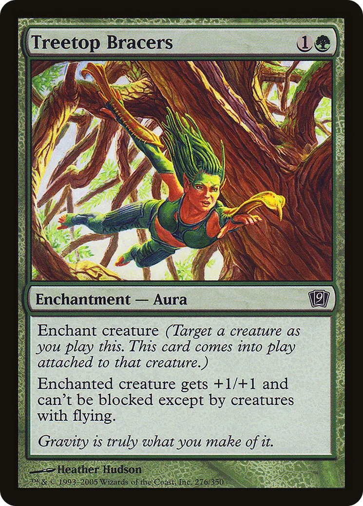Treetop Bracers — Ninth Edition — Magic: The Gathering