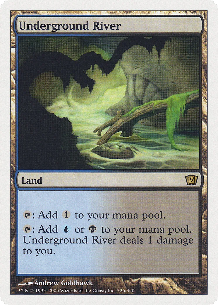 Underground River — Ninth Edition — Magic: The Gathering