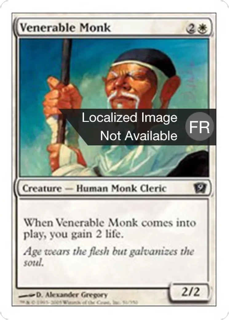 Moine vénérable — Ninth Edition — Magic: The Gathering
