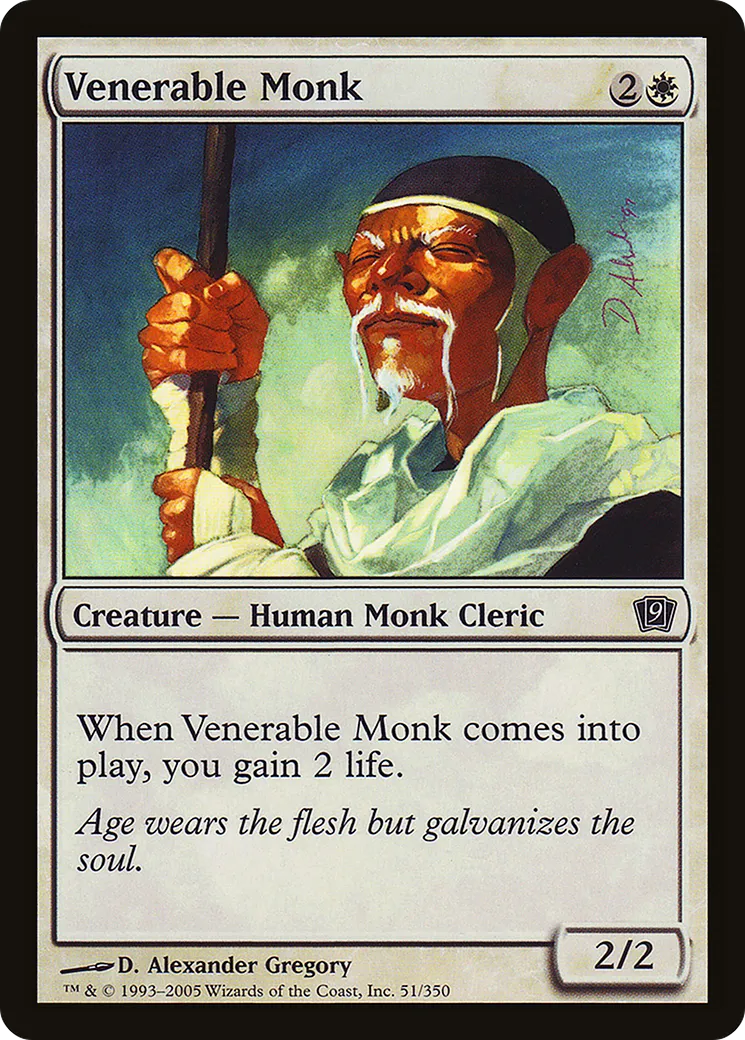 Venerable Monk — Ninth Edition — Magic: The Gathering