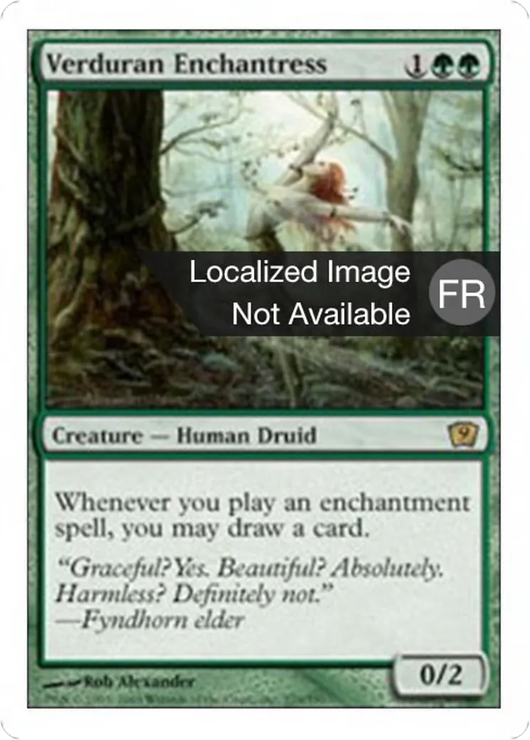 Enchanteresse verduralde — Ninth Edition — Magic: The Gathering