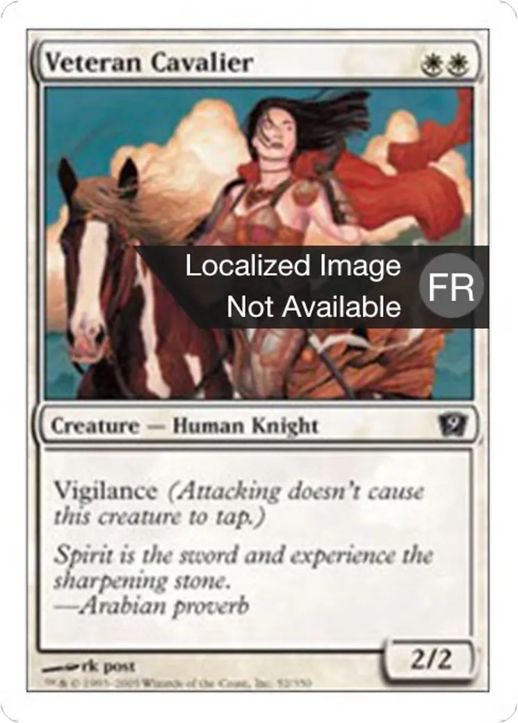 Cavalier vétéran — Ninth Edition — Magic: The Gathering