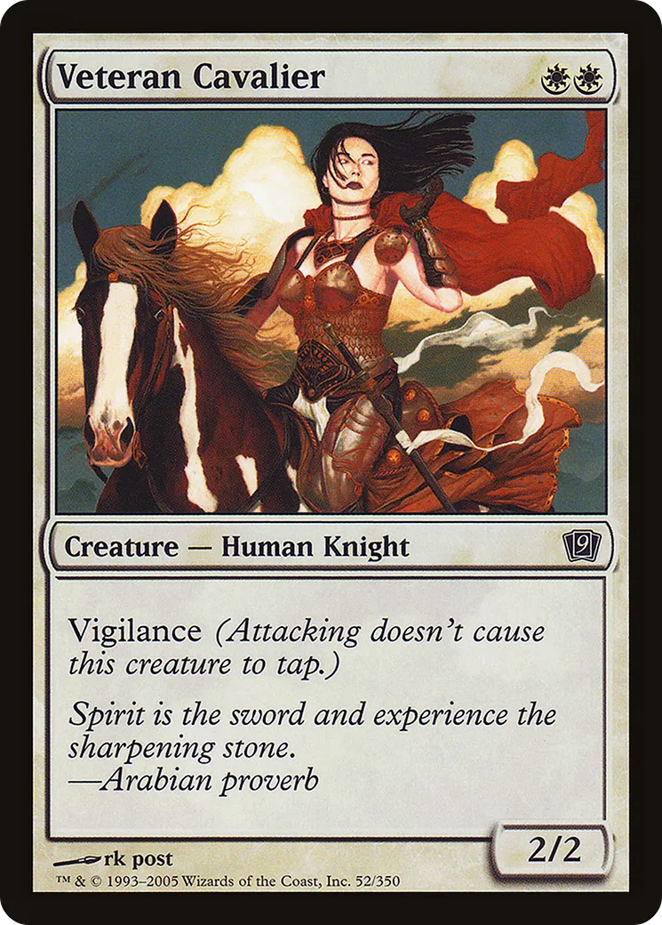 Veteran Cavalier — Ninth Edition — Magic: The Gathering