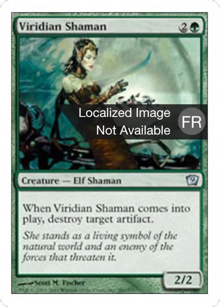 Shamane viridiane — Ninth Edition — Magic: The Gathering