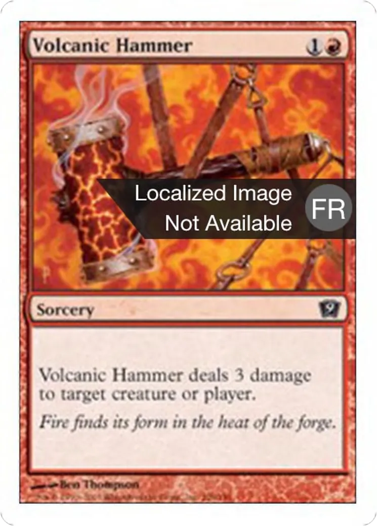 Marteau volcanique — Ninth Edition — Magic: The Gathering