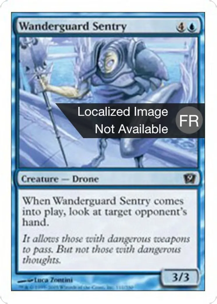Sentinelle garderrance — Ninth Edition — Magic: The Gathering