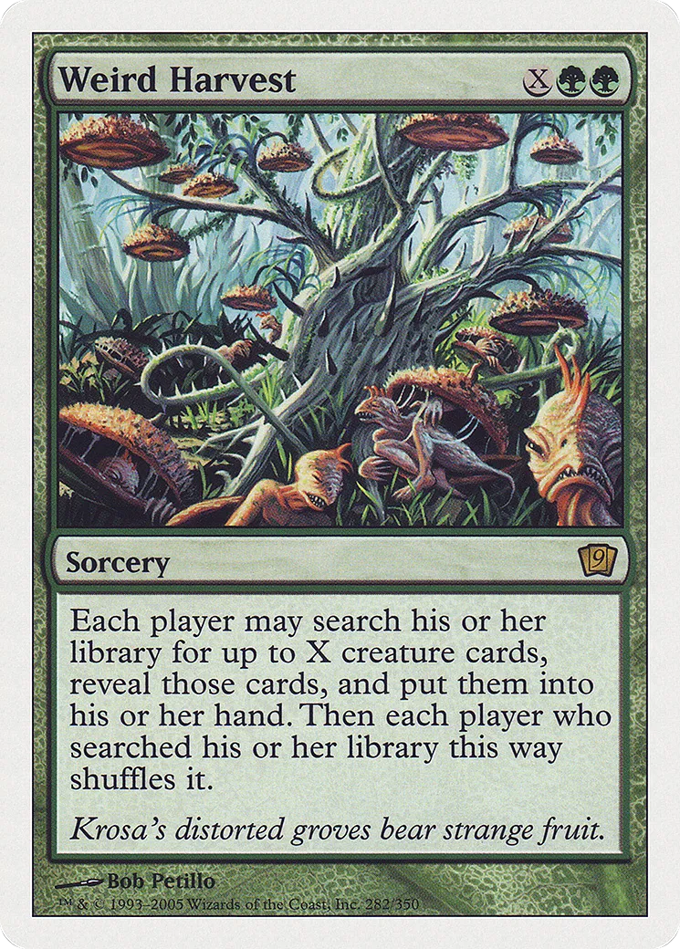 Weird Harvest — Ninth Edition — Magic: The Gathering