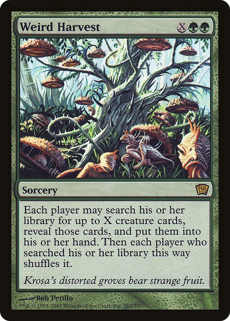 Weird Harvest — Ninth Edition — Magic: The Gathering