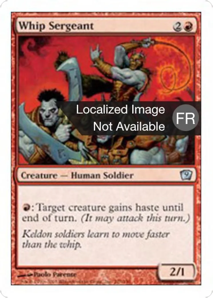 Sergent au fouet — Ninth Edition — Magic: The Gathering
