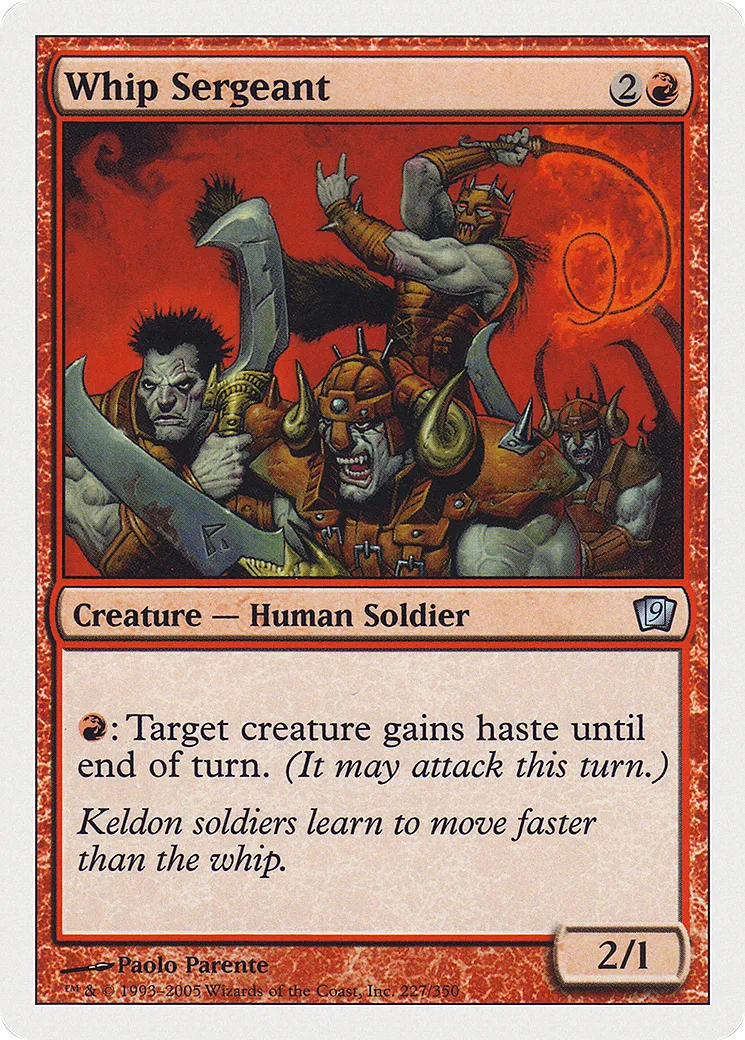 Whip Sergeant — Ninth Edition — Magic: The Gathering