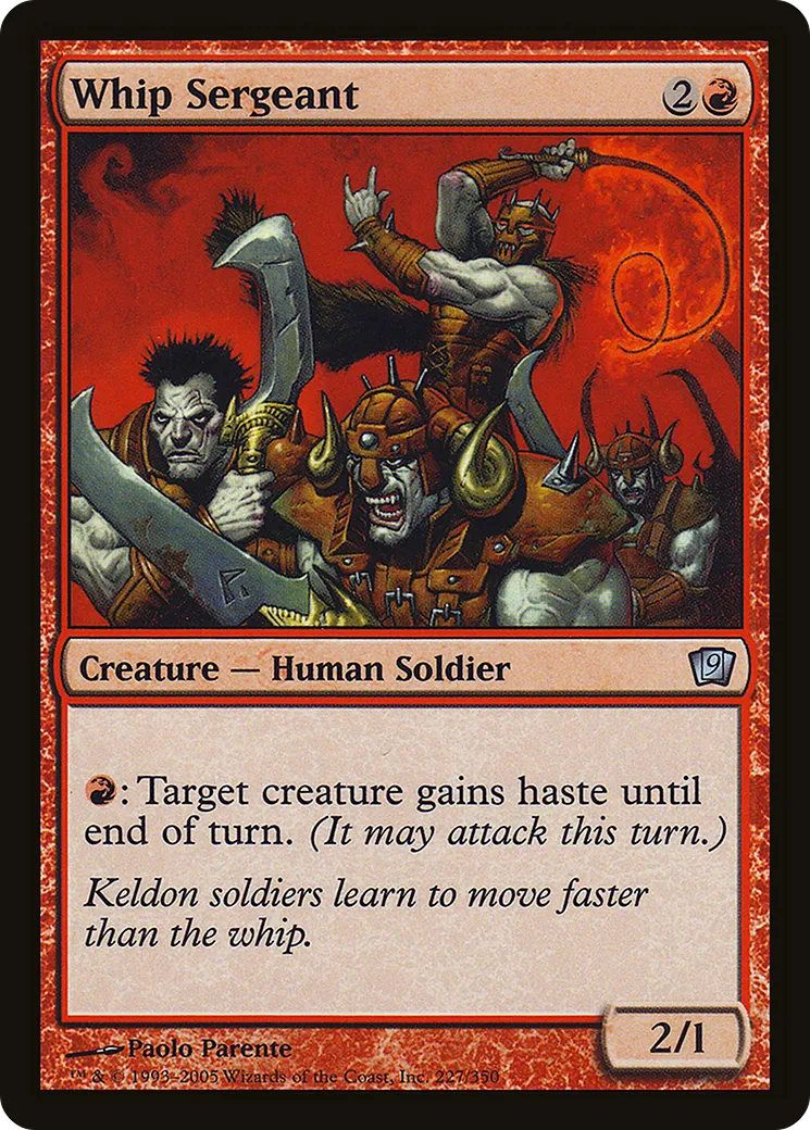 Sergent au fouet — Ninth Edition — Magic: The Gathering