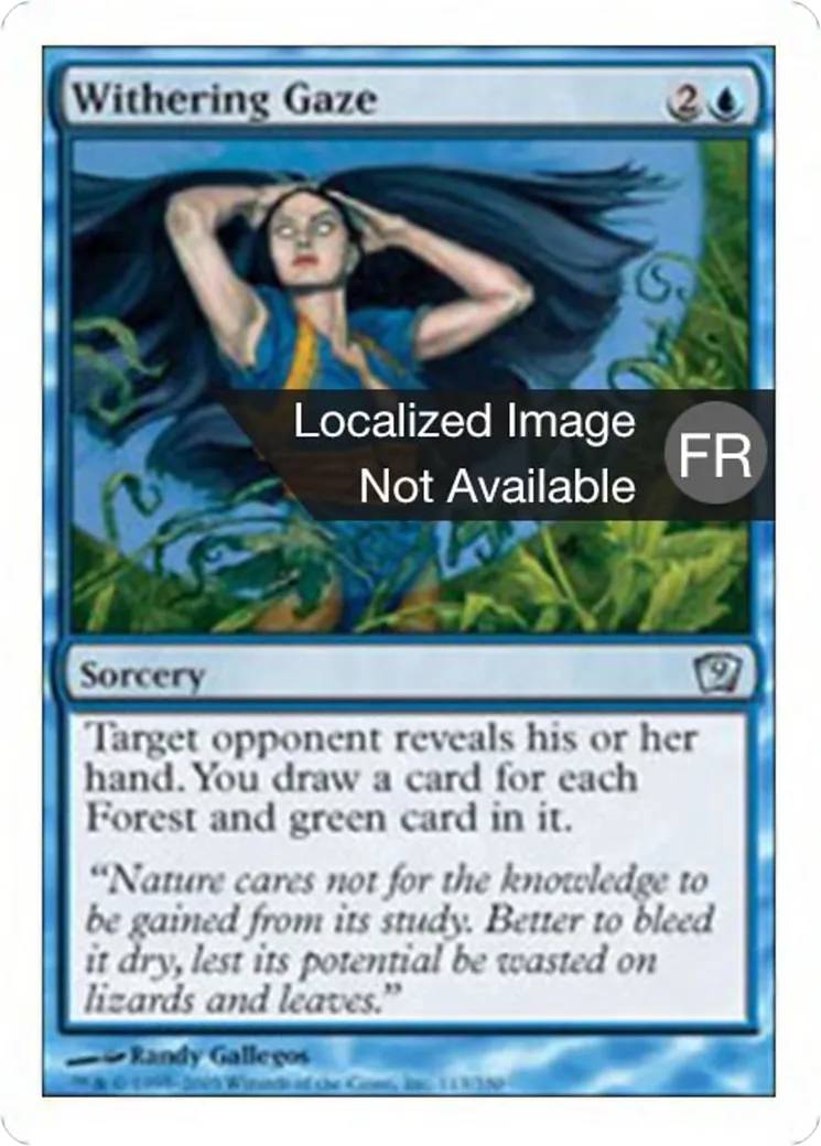 Regard flétrisseur — Ninth Edition — Magic: The Gathering