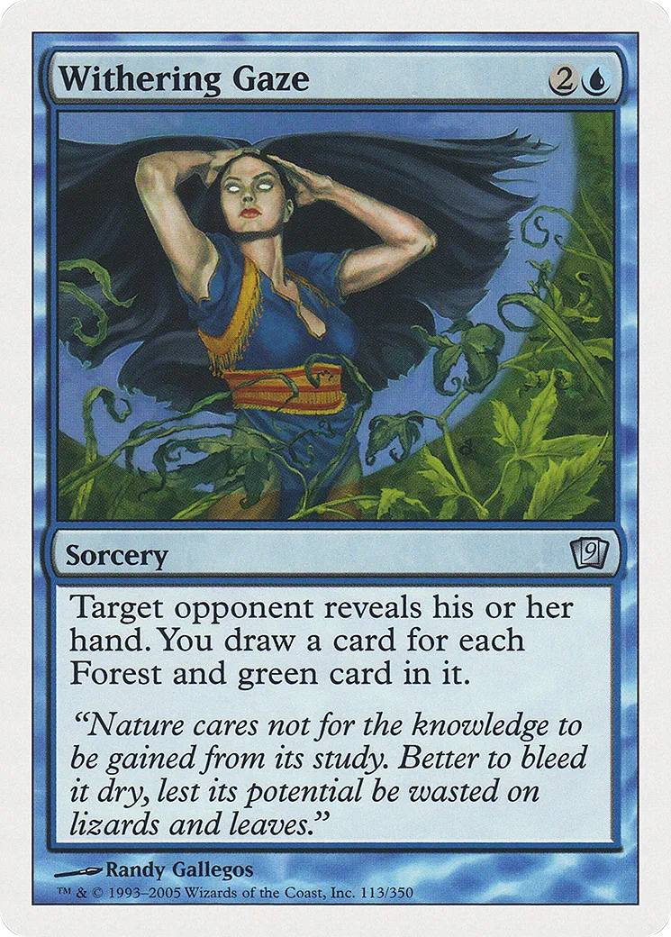 Withering Gaze — Ninth Edition — Magic: The Gathering