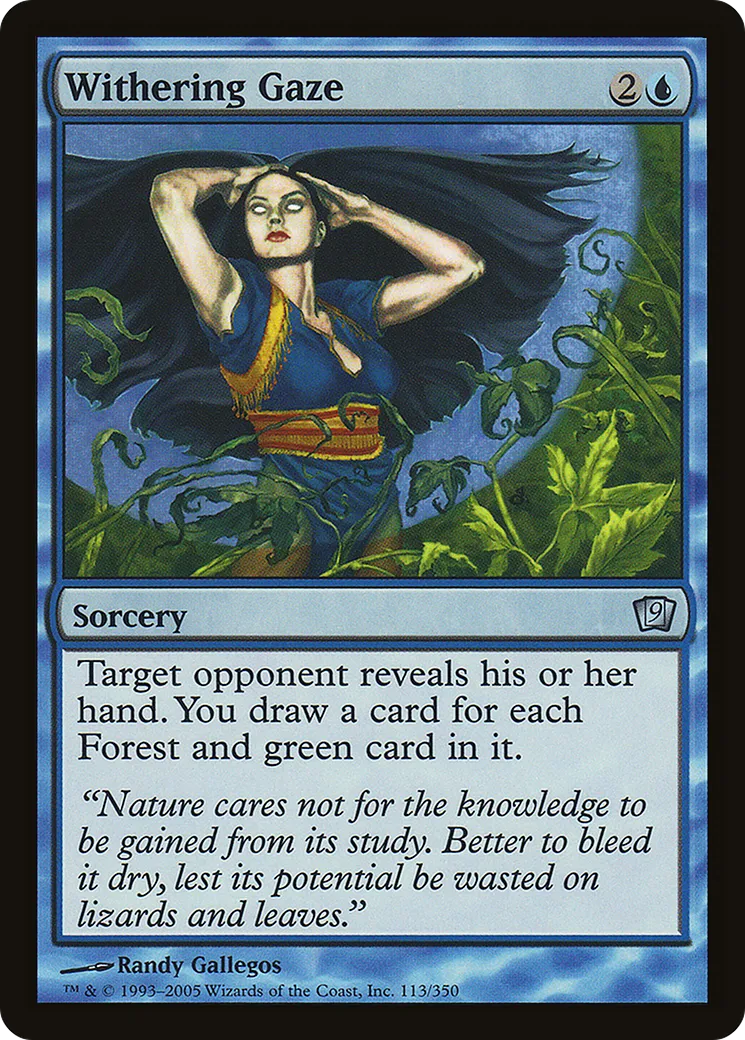 Withering Gaze — Ninth Edition — Magic: The Gathering