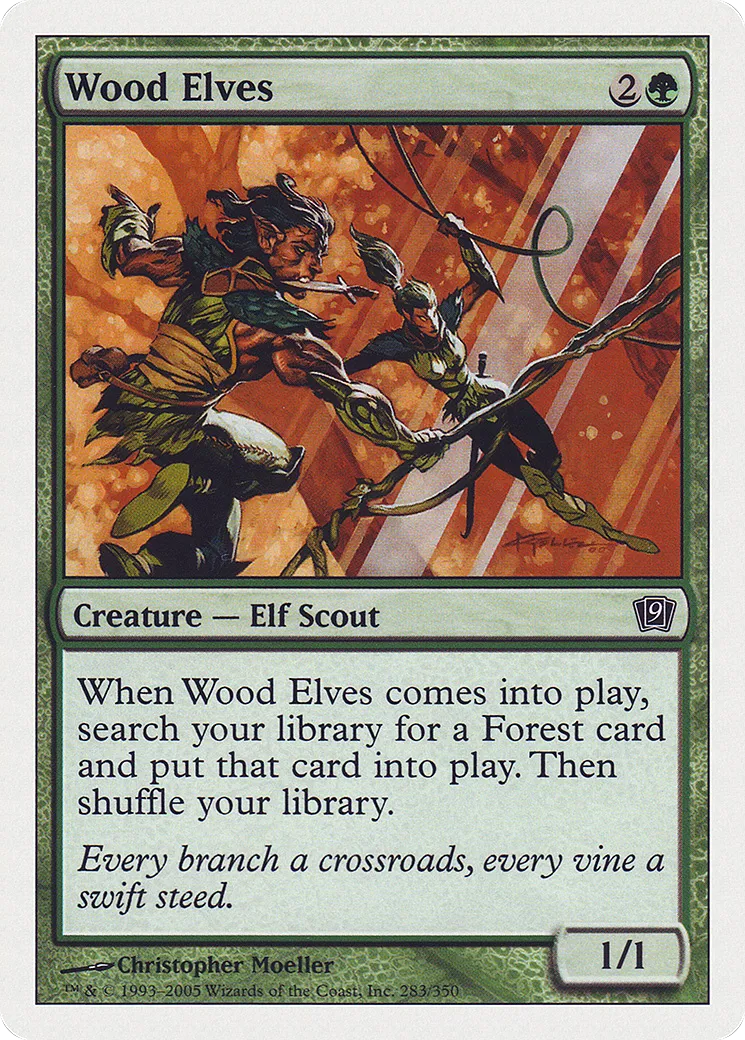 Elfe des bois — Ninth Edition — Magic: The Gathering