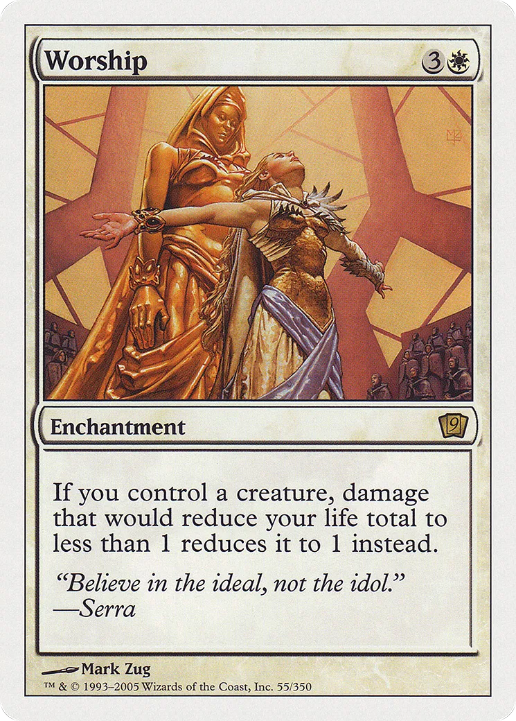 Worship — Ninth Edition — Magic: The Gathering