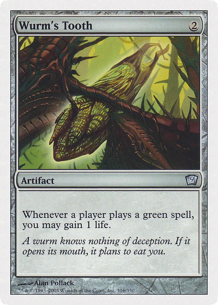 Wurm's Tooth — Ninth Edition — Magic: The Gathering