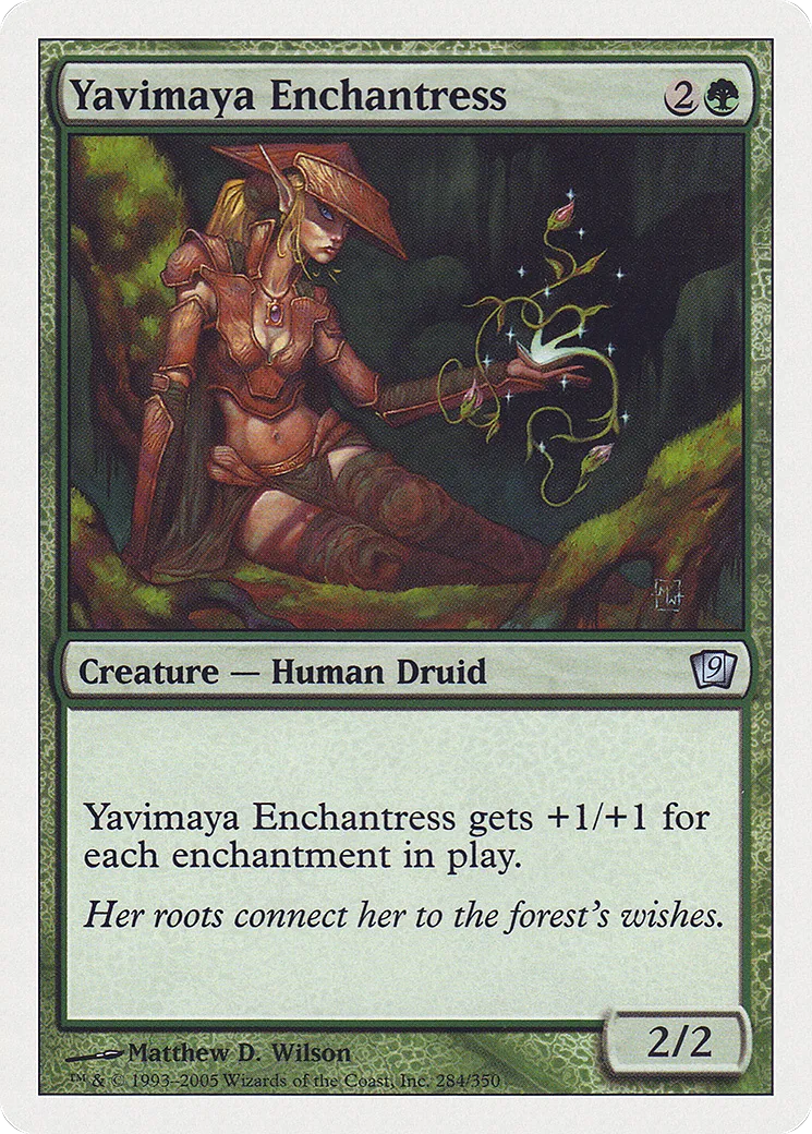 Yavimaya Enchantress — Ninth Edition — Magic: The Gathering