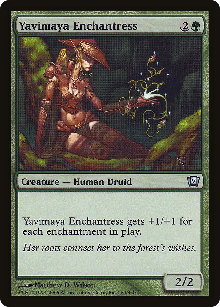 Yavimaya Enchantress — Ninth Edition — Magic: The Gathering