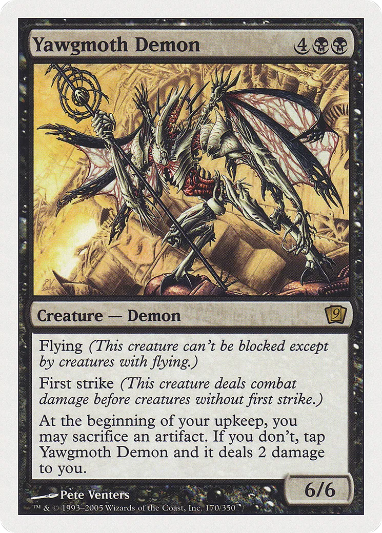 Yawgmoth Demon — Ninth Edition — Magic: The Gathering
