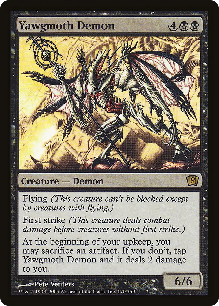 Yawgmoth Demon — Ninth Edition — Magic: The Gathering