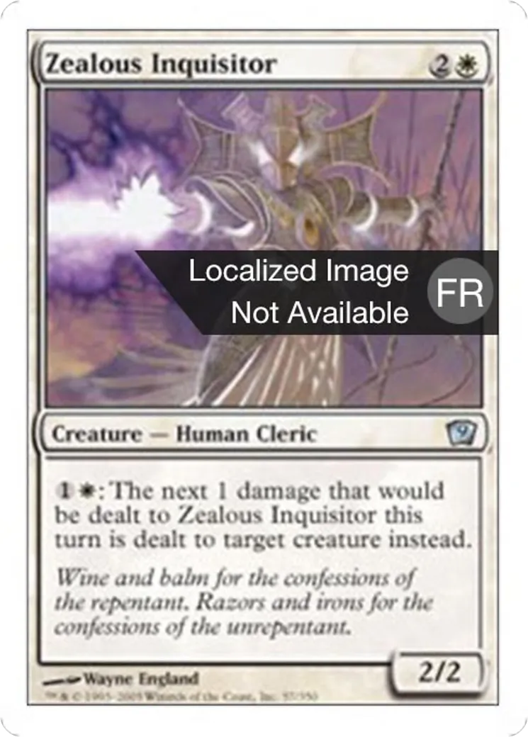 Inquisiteur zélé — Ninth Edition — Magic: The Gathering