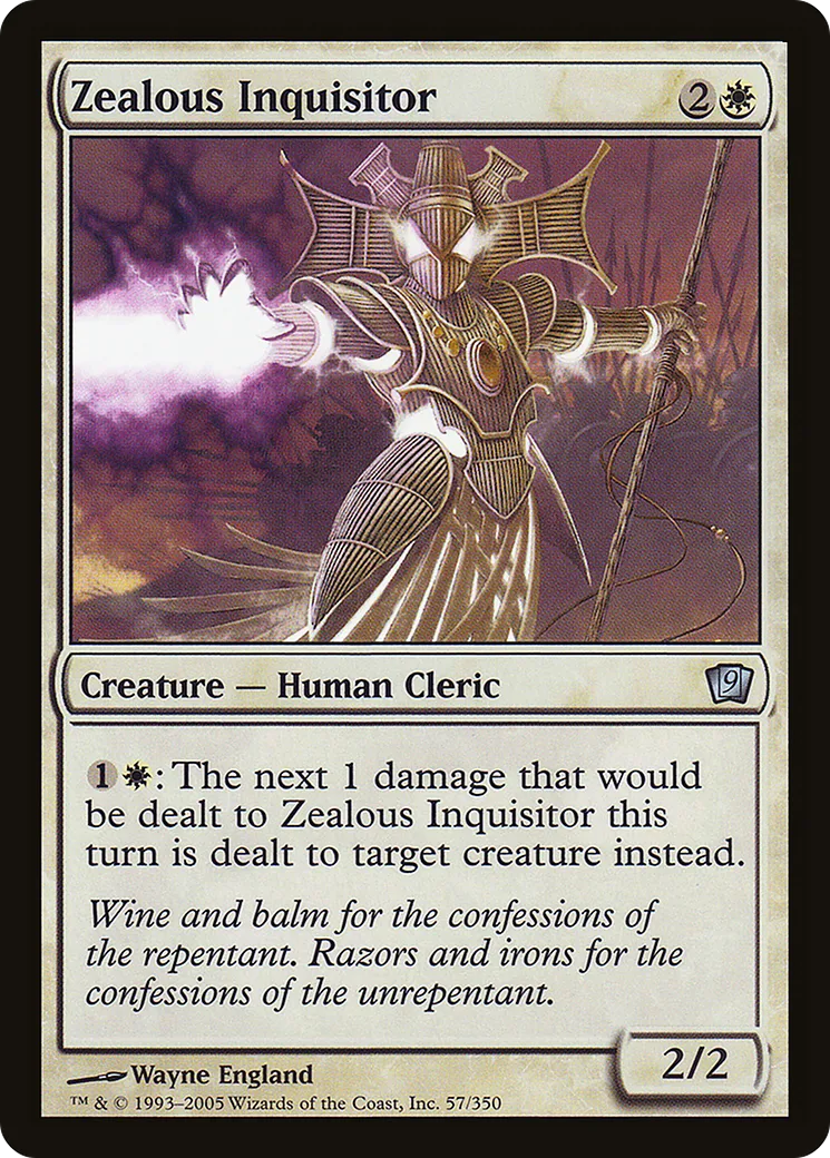 Zealous Inquisitor — Ninth Edition — Magic: The Gathering