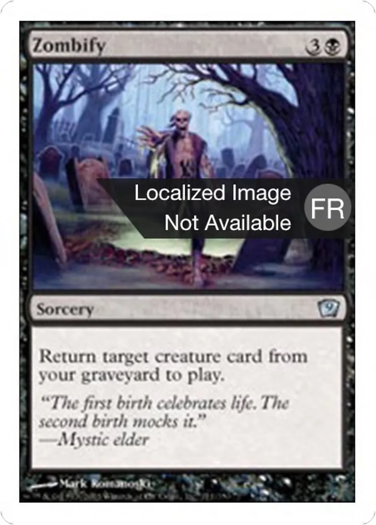 Zombification — Ninth Edition — Magic: The Gathering