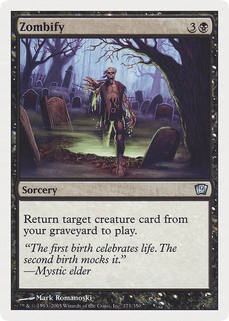 Zombification — Ninth Edition — Magic: The Gathering