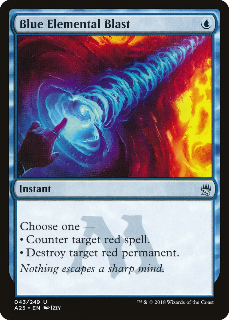 Salve élémentaire bleue — Masters 25 — Magic: The Gathering