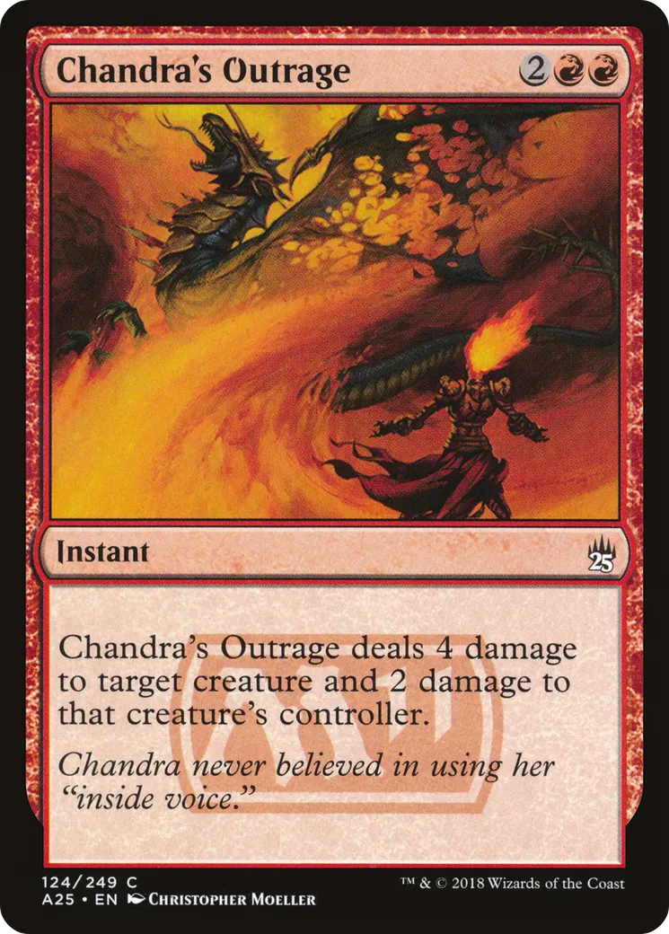 Dernier outrage de Chandra — Masters 25 — Magic: The Gathering