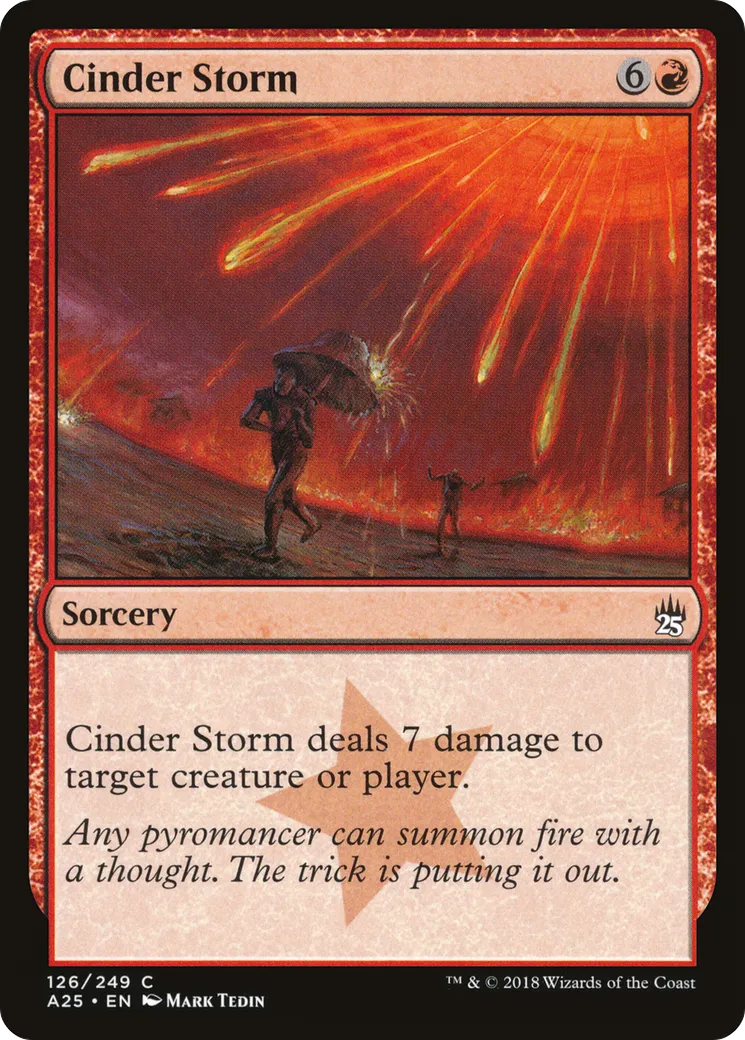 Cinder Storm — Masters 25 — Magic: The Gathering