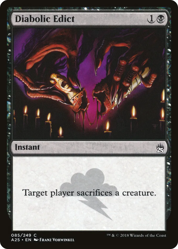 Diabolic Edict — Masters 25 — Magic: The Gathering