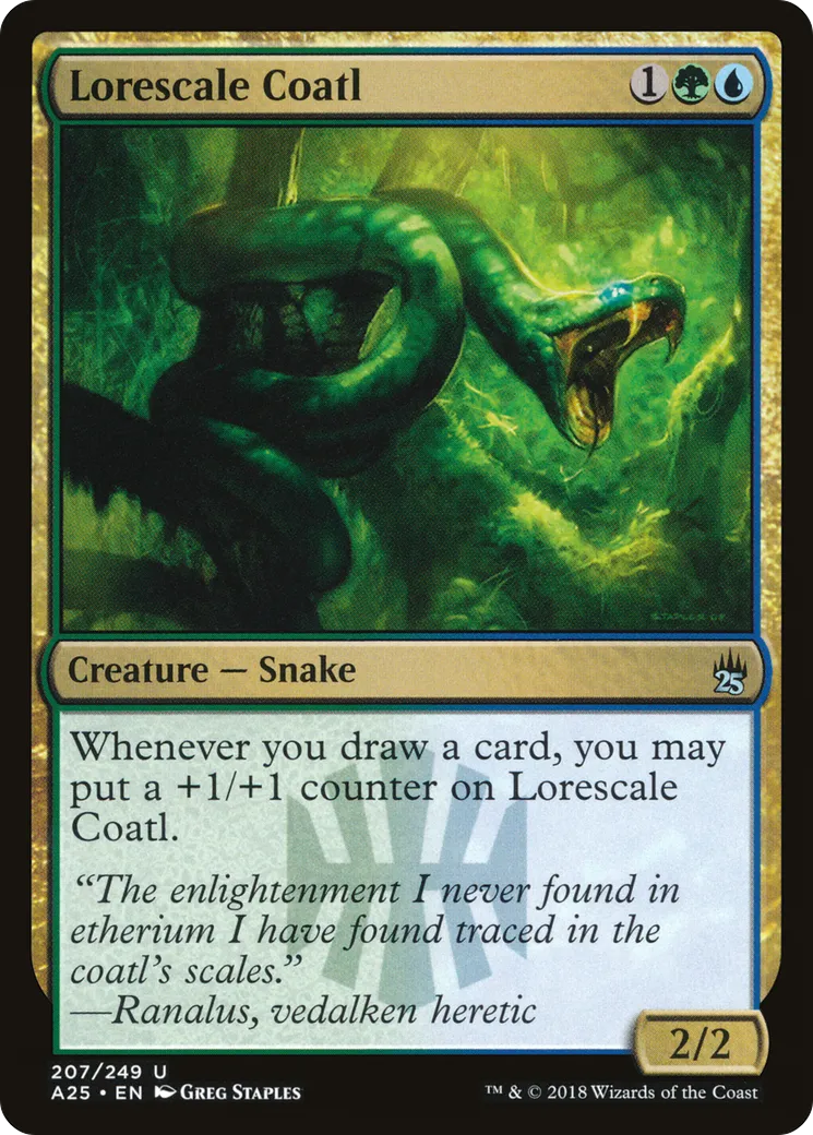 Coatl aux écailles de sapience — Masters 25 — Magic: The Gathering