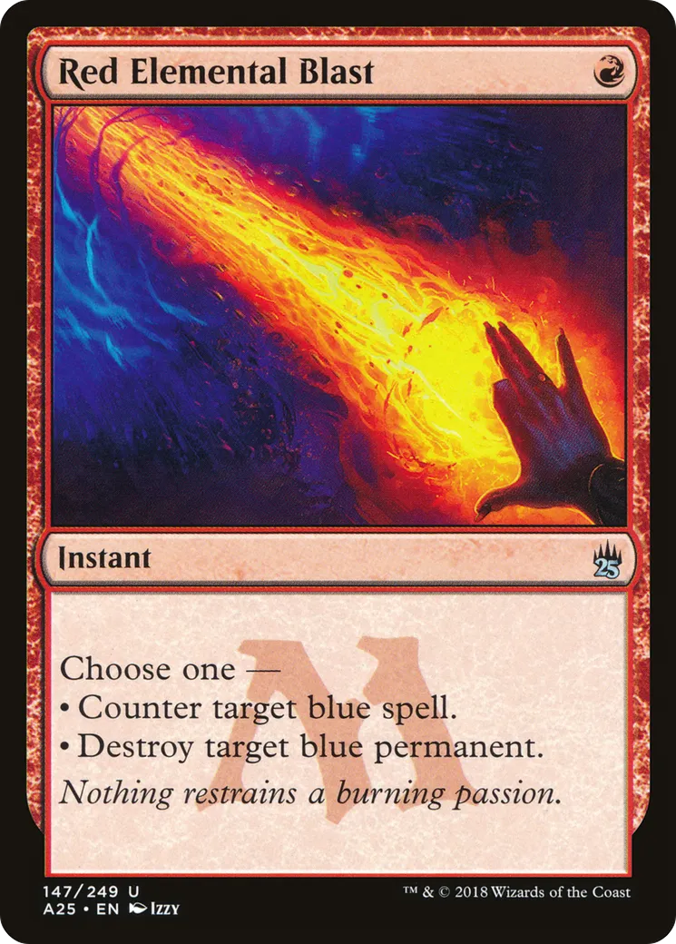 Salve élémentaire rouge from Masters 25 - Magic: The Gathering
