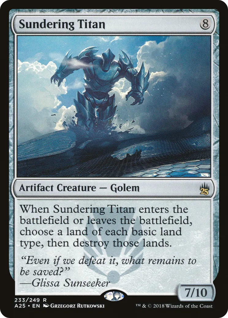 Sundering Titan — Masters 25 — Magic: The Gathering