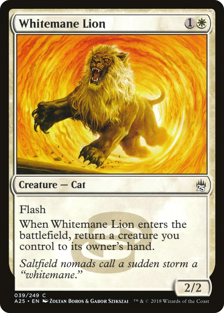 Lion à crinière blanche — Masters 25 — Magic: The Gathering
