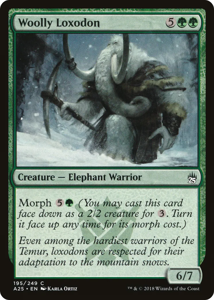 Loxodon laineux — Masters 25 — Magic: The Gathering