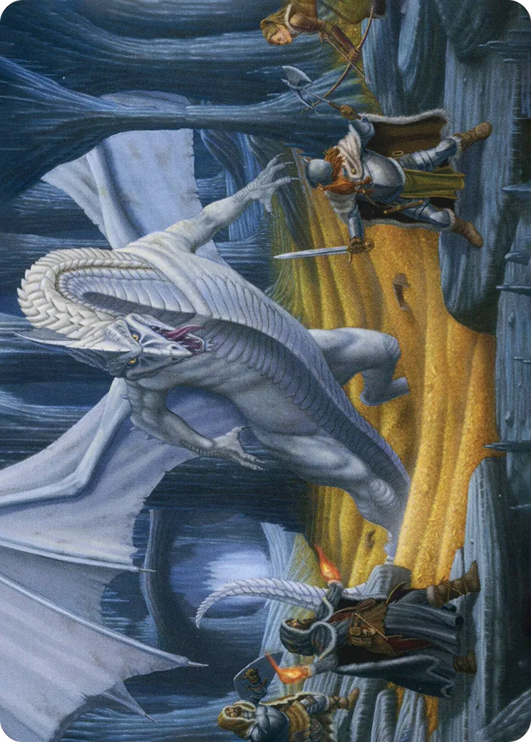 Cave of the Frost Dragon — Adventures in the Forgotten Realms Art Series — Magic: The Gathering