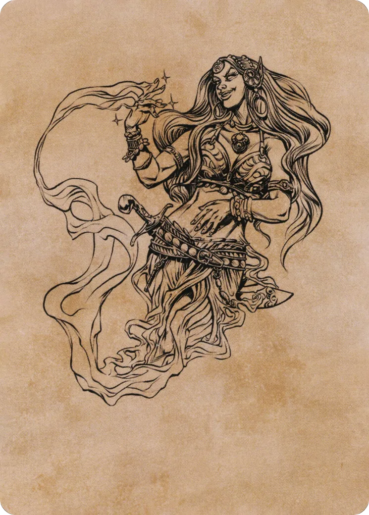Djinni Windseer — Adventures in the Forgotten Realms Art Series — Magic: The Gathering
