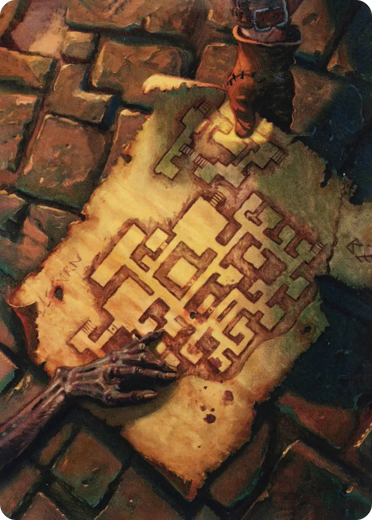 Dungeon Map — Adventures in the Forgotten Realms Art Series — Magic: The Gathering