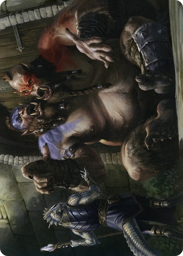 Power of Persuasion // Ettin — Adventures in the Forgotten Realms Art Series — Magic: The Gathering