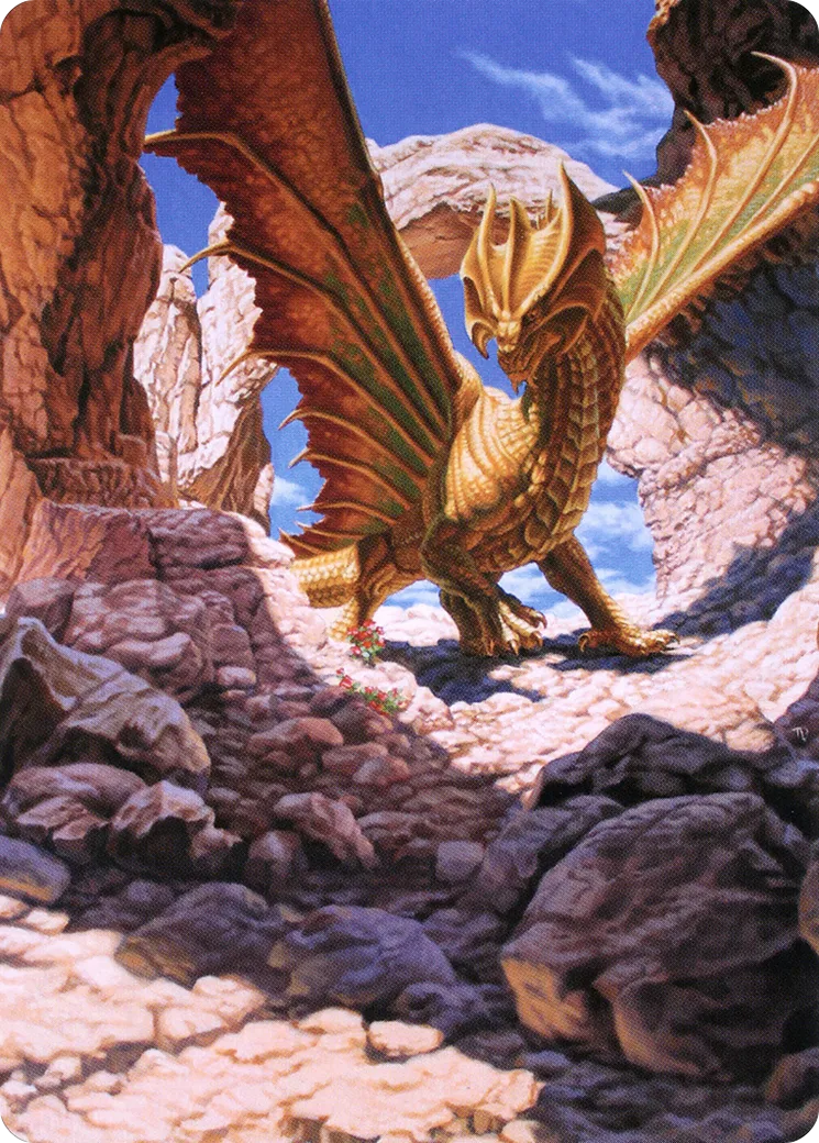 Ancient Brass Dragon — Battle for Baldur's Gate Art Series — Magic: The Gathering