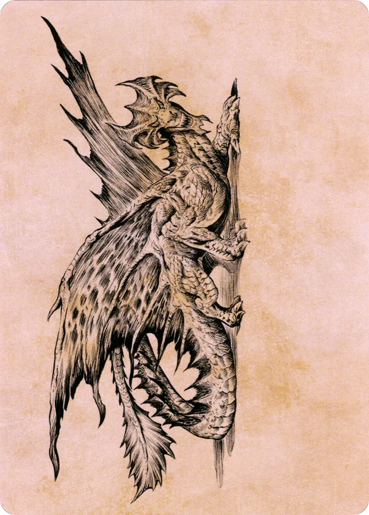Ancient Brass Dragon — Battle for Baldur's Gate Art Series — Magic: The Gathering